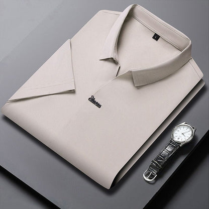🔥Por tiempo limitado verano 49% de descuento⏳Camiseta informal sin arrugas transpirable con solapa para hombre