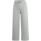 Pantalones anchos de lino y algodón de verano para mujer