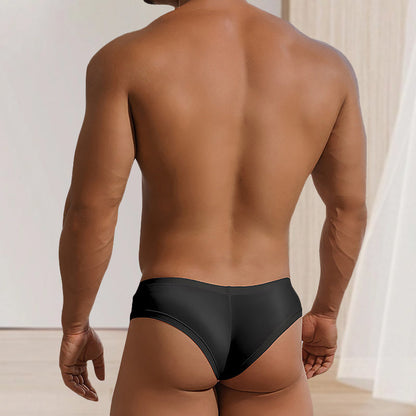 🔥Compre 2 y llévese 1 gratis 🔥Calzoncillos de color liso transpirables y de cintura baja para hombre