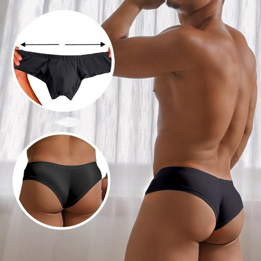 🔥Compre 2 y llévese 1 gratis 🔥Calzoncillos de color liso transpirables y de cintura baja para hombre