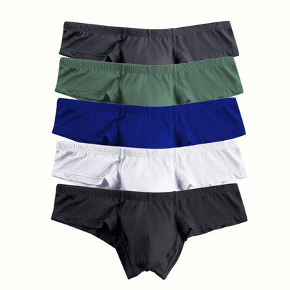 🔥Compre 2 y llévese 1 gratis 🔥Calzoncillos de color liso transpirables y de cintura baja para hombre