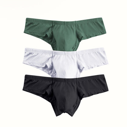🔥Compre 2 y llévese 1 gratis 🔥Calzoncillos de color liso transpirables y de cintura baja para hombre