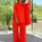 ✅Novedad para 2024✨Top suelto de dos piezas para mujer con perneras anchas.