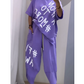 Conjunto casual de camiseta y pantalones de dos piezas de corte holgado para mujer