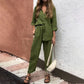 🔥50% de descuento 🔥Conjunto de 2 piezas para mujer Camisa y pantalón