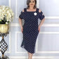 🎉Oferta de verano 👗 Vestido sin hombros de lunares para mujer