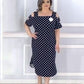 🎉Oferta de verano 👗 Vestido sin hombros de lunares para mujer