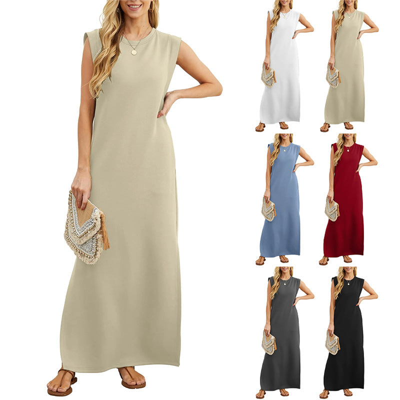 Vestido Largo De Algodón, Vestido Rojo Floral, Vestido Bohemio Largo De Algodón Sin Mangas Con Cuello Halter, Regalo De Navidad Para Mujer, Regalos Para Ella VESTIDO IBIZA - México