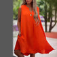 Vestido monocolor sin mangas con escote en V y adorno de botones