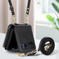 Funda de cuero con tarjetero y cremallera para Samsung Galaxy Z Flip3/4/5