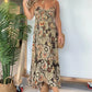 💕Oferta por tiempo limitado 49% de descuento💕Vestido largo sexy con estampado floral y tirantes finos para mujer