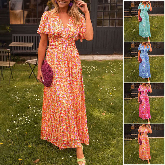 Dulce Vestido Floral Vintage de Mujer