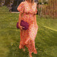 Dulce Vestido Floral Vintage de Mujer