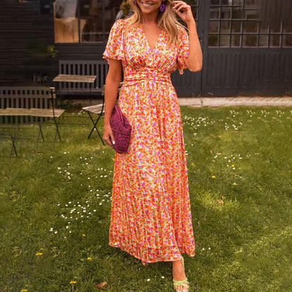 Dulce Vestido Floral Vintage de Mujer