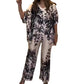 💕Conjunto casual de 2 piezas estampado botánico para mujer
