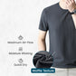 Camiseta de malla con cuello redondo para hombre