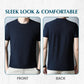 Camiseta de malla con cuello redondo para hombre