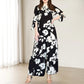 【👗amado por millones👗】Conjunto de 2 piezas de top con lazo floral y pantalón ancho