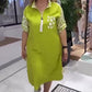 【🎀tienen el mismo encanto🎀】Vestido de mujer patchwork hasta la rodilla