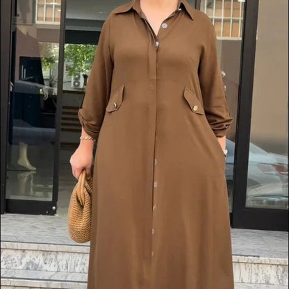 Conjunto de 2 Piezas de Camisa con Botón y Pantalones de Pierna Ancha