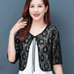 Skeletón Cardigan con Encaje - Cintas Elegantes