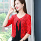 Skeletón Cardigan con Encaje - Cintas Elegantes