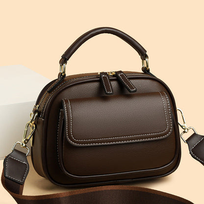 🎅🎁 Rebajas de Navidad - 49%OFF🎅Artículos de Moda- Elegante Bolso Cruzado de Doble Capa con Correa Ancha