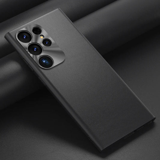 Funda de Cuero Suave para Teléfono de la Serie Galaxy S