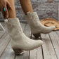 Botas vintage de soporte cómodas para mujer con tacón grueso