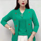 🍂Elegante top de mujer con estampado de flores y escote en V 🔥Compre 2 envío gratis🔥