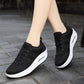 Zapatillas slip-on Ortopédicas para Mujer, Malla elástica con cojín de aire