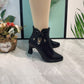 Botines Puntiagudos a la Moda con Lazo