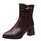 Bonito regalo * Botas para Mujer con Tacón Grueso y Lazos