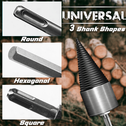 🛠️⚡A melhor opção para preparar lenha. Conjunto de furadeira resistente que agiliza o trabalho com toras.