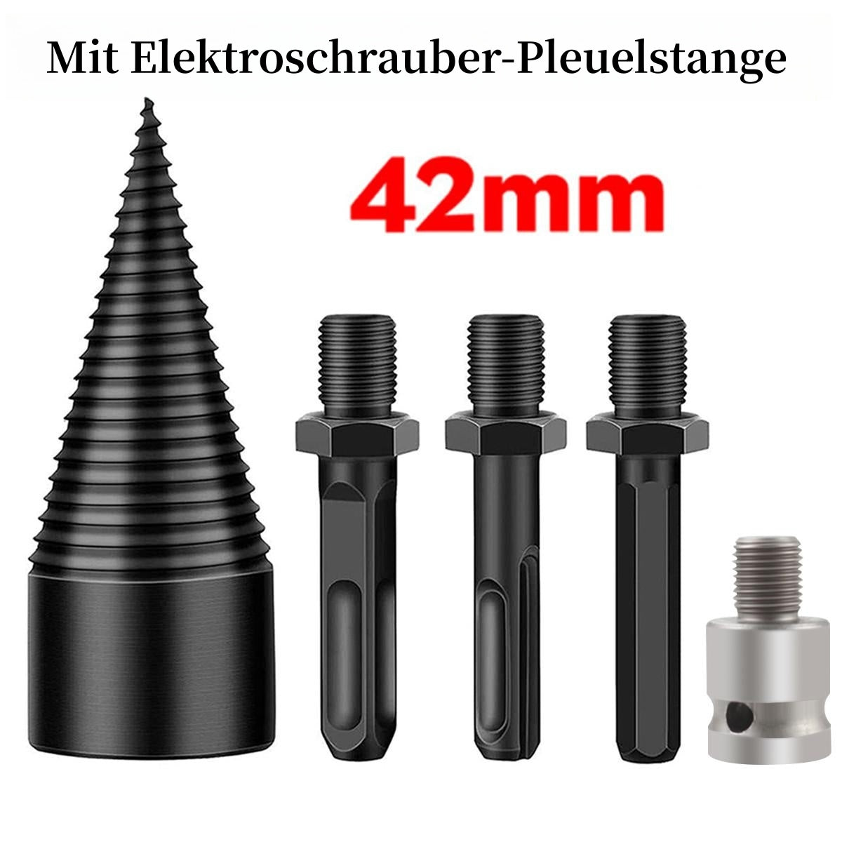 🛠️⚡A melhor opção para preparar lenha. Conjunto de furadeira resistente que agiliza o trabalho com toras.