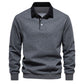 Sudadera Otoño Casual Hombre con Mangas Largas y Solapa - Regalo de Navidad