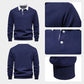 Sudadera Otoño Casual Hombre con Mangas Largas y Solapa - Regalo de Navidad