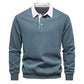 Sudadera Otoño Casual Hombre con Mangas Largas y Solapa - Regalo de Navidad
