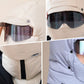 Máscara Cortaviento para Montar al Aire Libre con Gafas