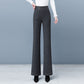 Pantalón Recto Espeso Casual Ligeramente Acampanado de Mujer