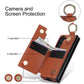 Funda de teléfono de cuero PU con ranura para bolígrafo para Samsung Z Fold3/4/5/6