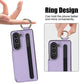 Funda de teléfono de cuero PU con ranura para bolígrafo para Samsung Z Fold3/4/5/6