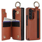 Funda de teléfono de cuero PU con ranura para bolígrafo para Samsung Z Fold3/4/5/6