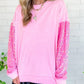 ✨✨Rebajas de Navidad 50% OFF✨✨Sudadera de lentejuelas de corte holgado para mujer