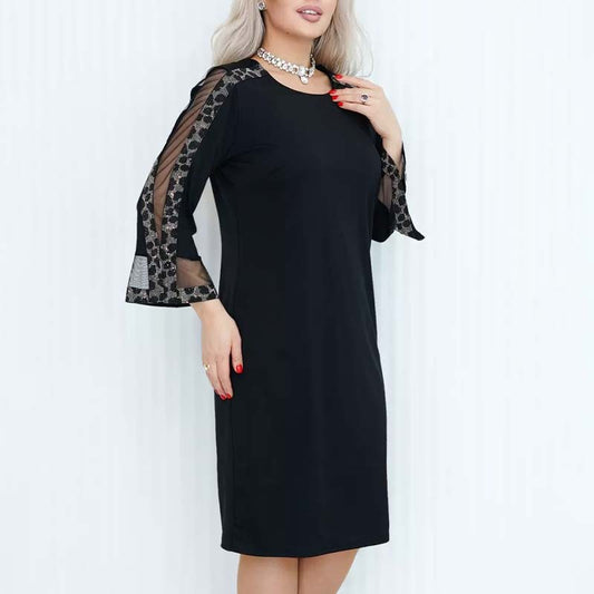 Nuevo Vestido Elegante de Patchwork