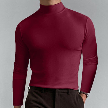 🔥¡60% de descuento! Camiseta de cuello alto Ultimate Comfort para hombre: elástica, transpirable y ajustada, ideal para el gimnasio y uso diario.