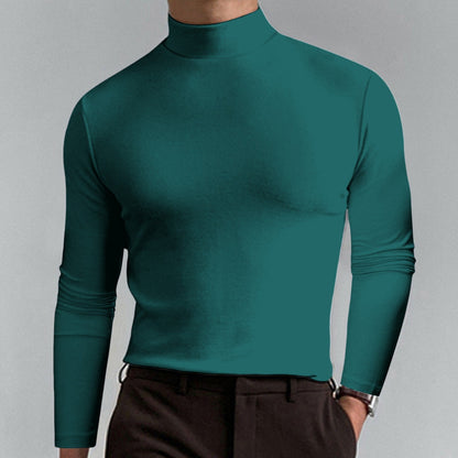 🔥¡60% de descuento! Camiseta de cuello alto Ultimate Comfort para hombre: elástica, transpirable y ajustada, ideal para el gimnasio y uso diario.
