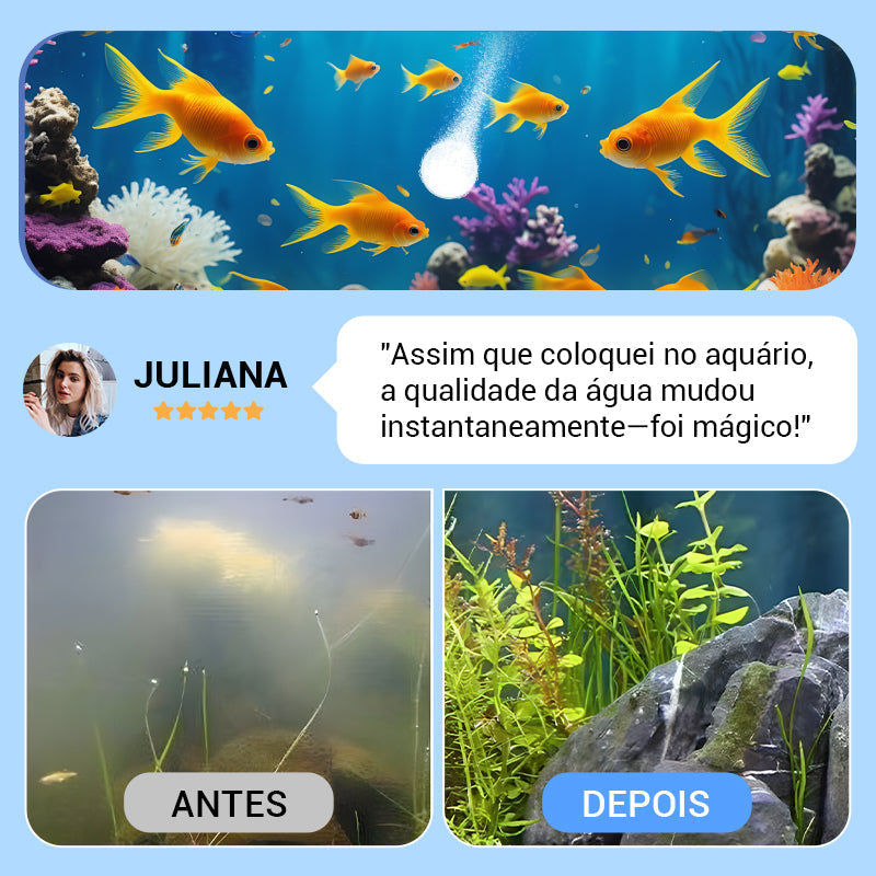 📣Oferta por tempo limitado 🔥Comprimidos purificadores de água para aquário