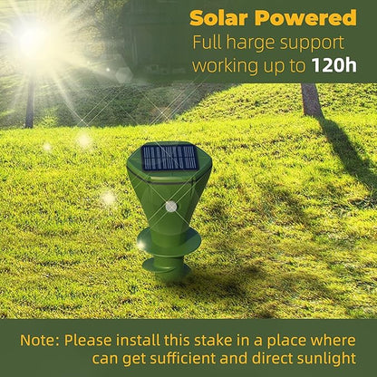 🌞🦔 Repelente solar que protege seu jardim contra toupeiras e roedores automaticamente