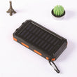 🔥 Carregador portátil solar de 10 000 mAh, carregador alimentado a energia solar com duas lanternas LED, carregador portátil para viagens e acampamentos